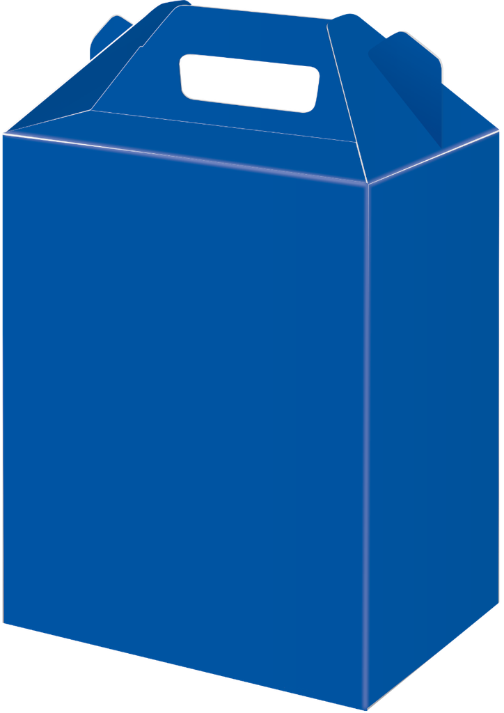 Caja Para Dulces Chica Azul Rey C/6