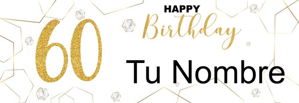Banner HBD 60 Personalizable