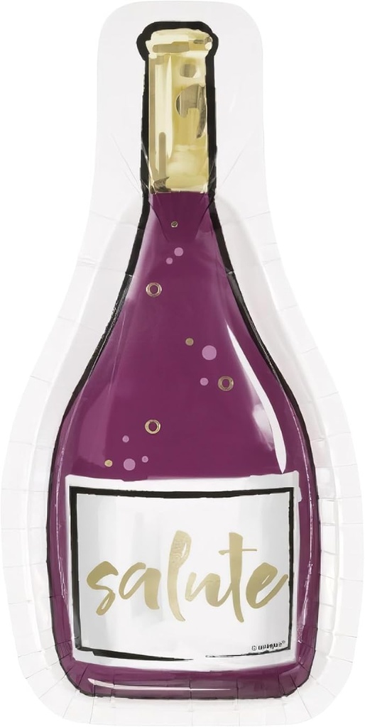 Plato 7" Forma de Botella C/8