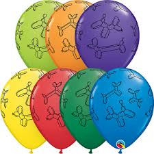 Globo 12" Carnaval Perros C/1