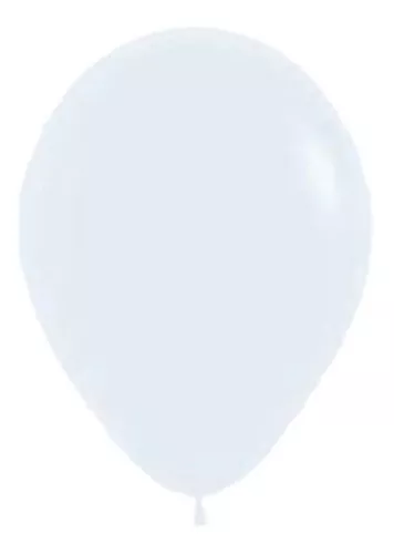 Globo 5" Blanco C/1