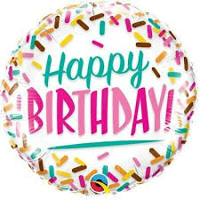 Globo 14" HBD Chispas C/1