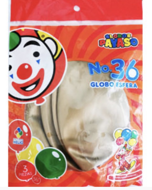 Bolsa De Globos 36" Dorado C/3