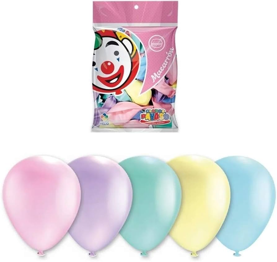 Bolsa De Globos 12" Colores Macarron C/25