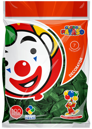 Bolsa Globo 7" Verde Esmeralda C/100