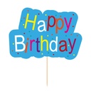 Cake Topper Happy Birthday Azul C/1