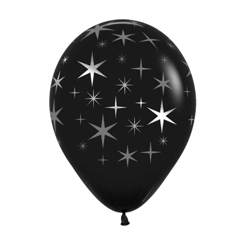 Globo 12" Latex Infinity Estrellas Bold Mink C/1