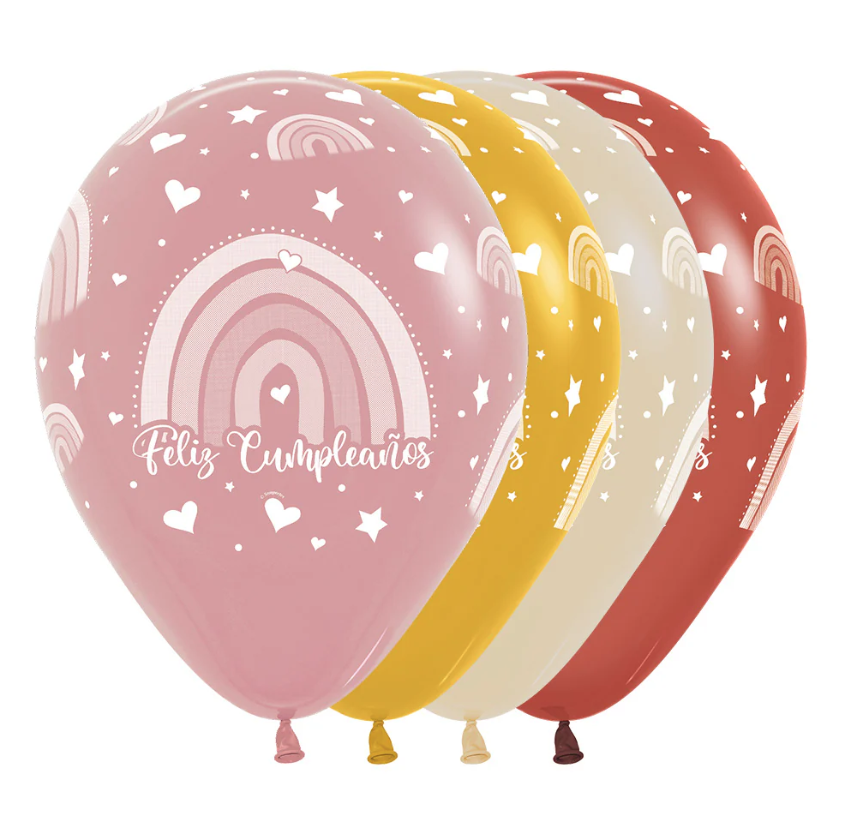 Globo 12" Latex Infinity Arcoiris  C/1