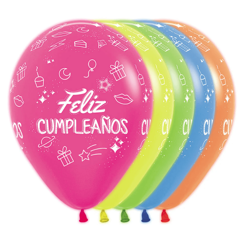 Globo 12" Latex Infinity Fiesta Neon C/1