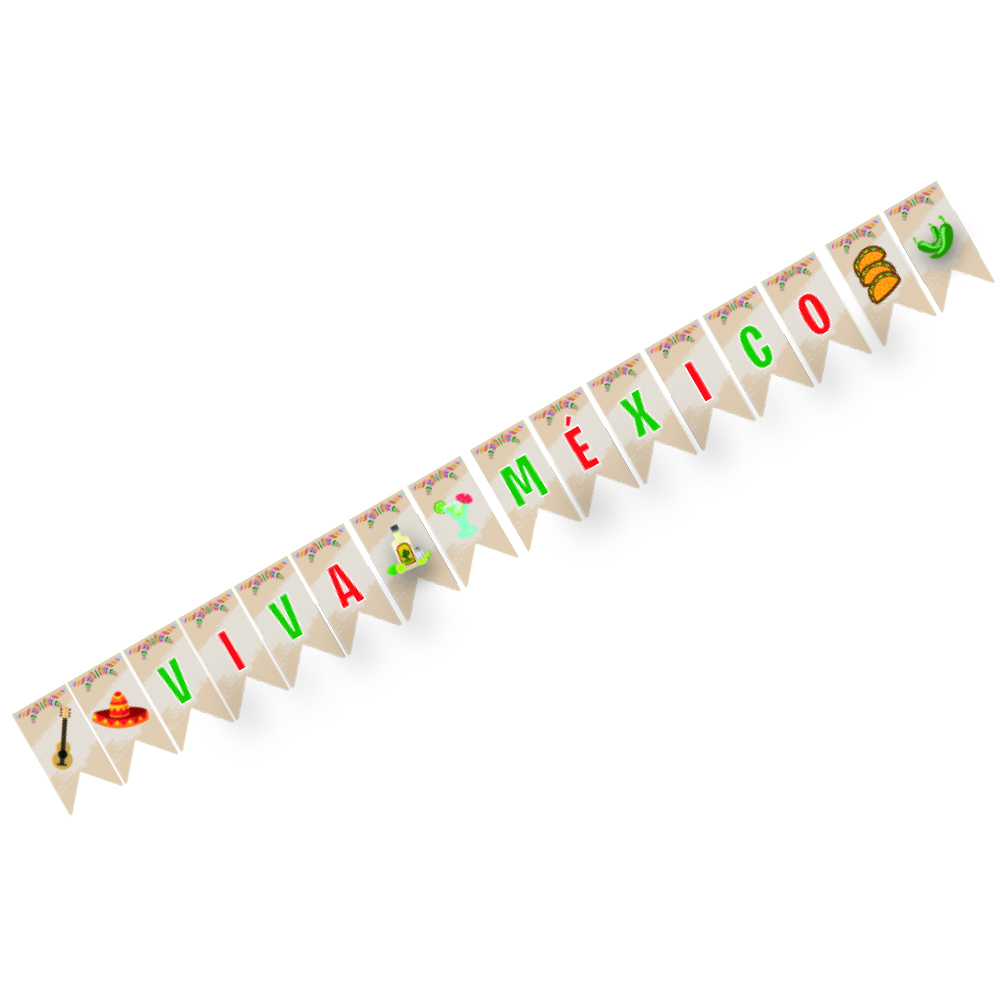Banderin Viva Mexico C/1