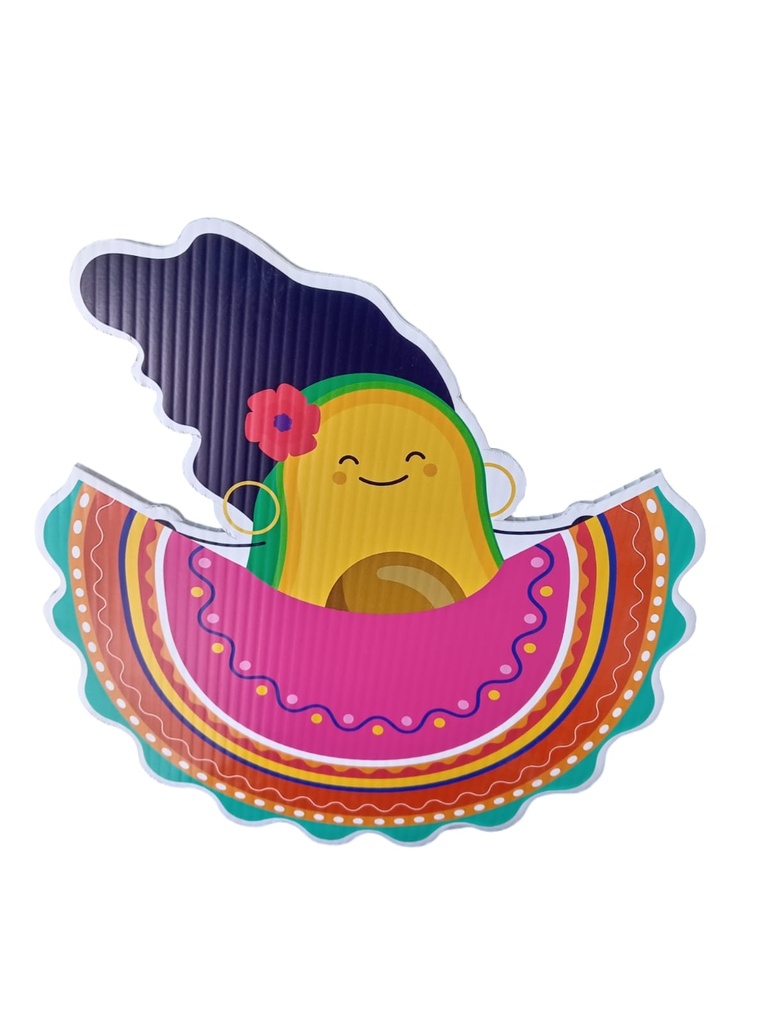 Figura De Coroplast Aguacate Tapatia G C/1