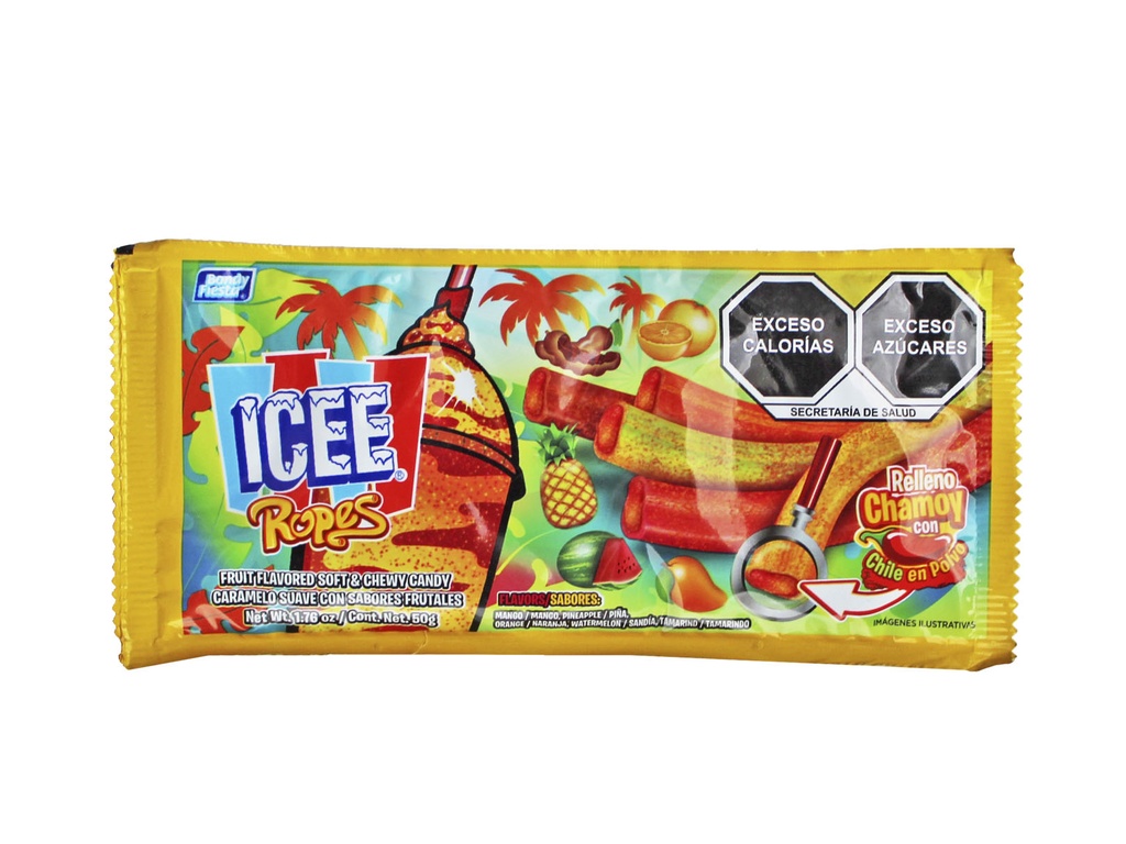 Icee Ropes Frutales C/50g