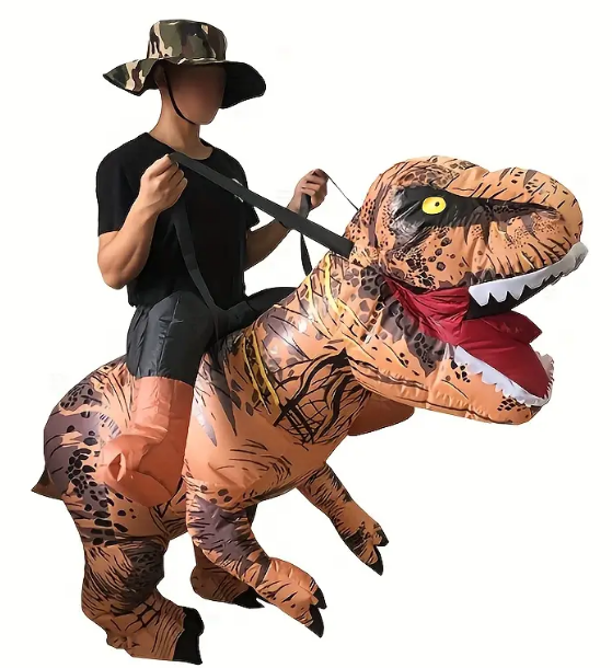 Dinosaurio Con Correa Inflable C/1