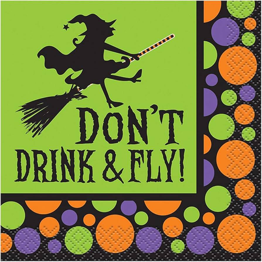 Servilleta CH Dont Drink And Fly C/16