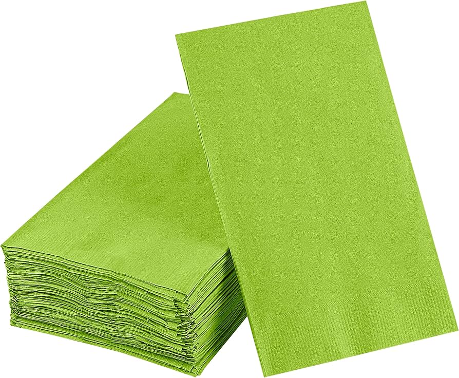 Servilleta Rectangular Verde Kiwi C/20