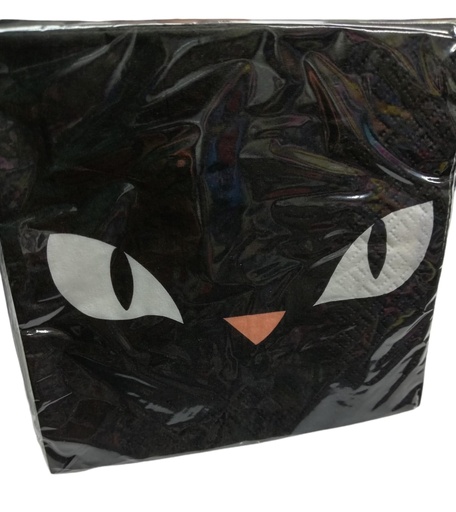 Servilleta Ch Gato Negro C/16