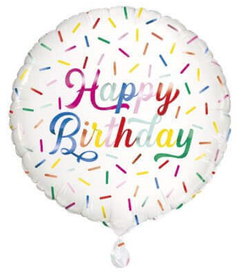 Globo 18" Happy Birthday Sprinkle C/1