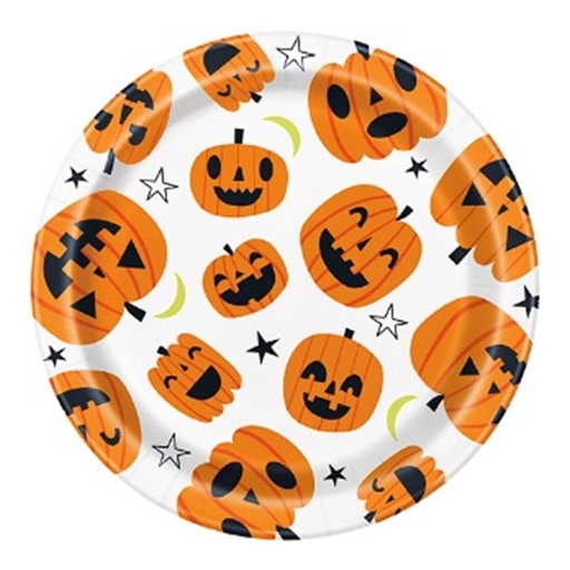 Plato 7"Pumpkin Toss Happy C/30