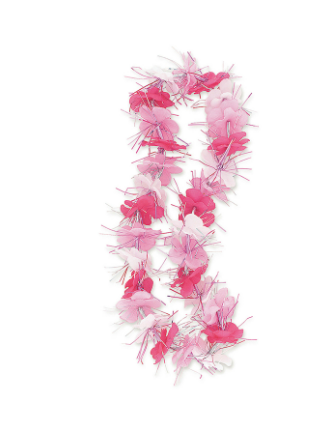 Collar Hawaiano Rosa C/1