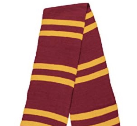 Bufanda Rayas Vino-Oro C/1