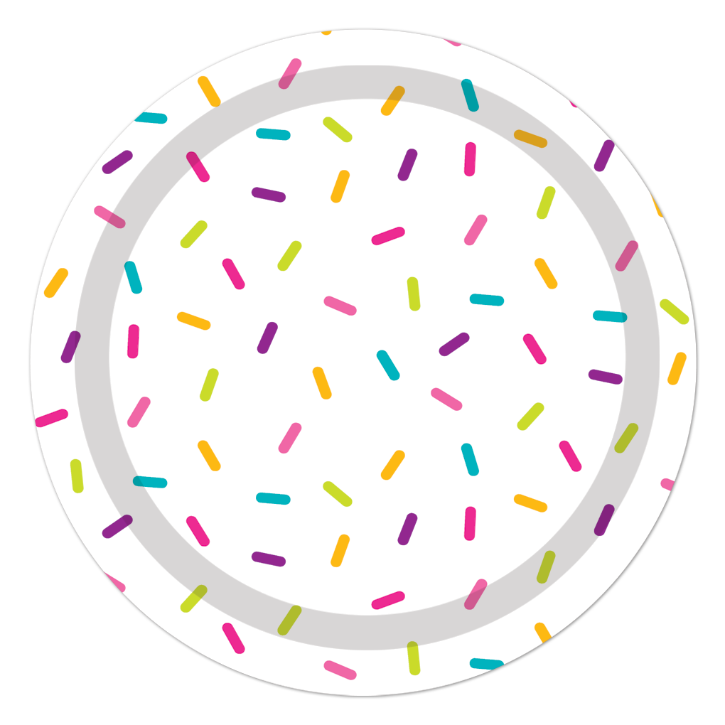 Plato 7" Sprinkle C/8