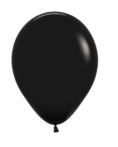 Globo 12" Latex Fashion Negro C/1