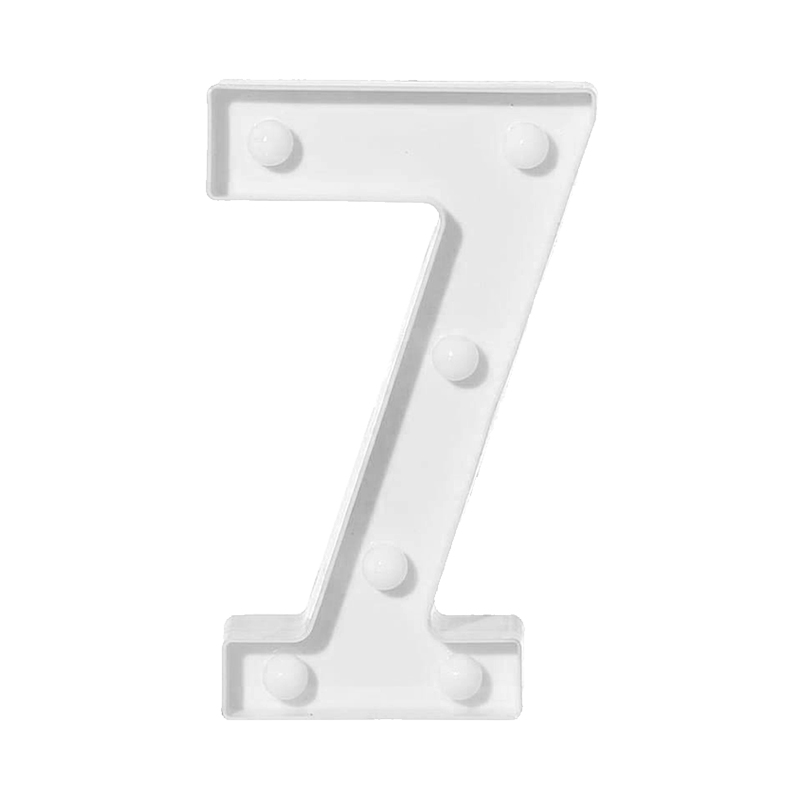 Numero 7 Luz Led C/1