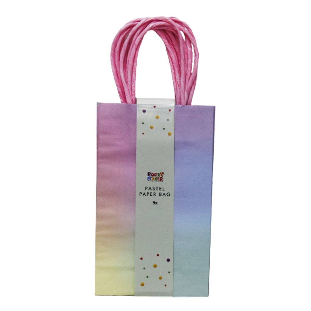 Bolsa De Papel Colores C/5