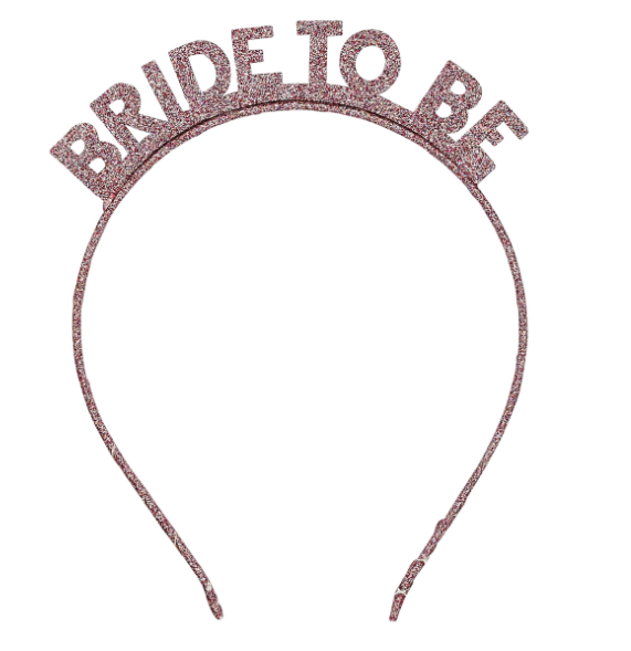 Glitter Tiara Bride To Be Rose Gold C/1