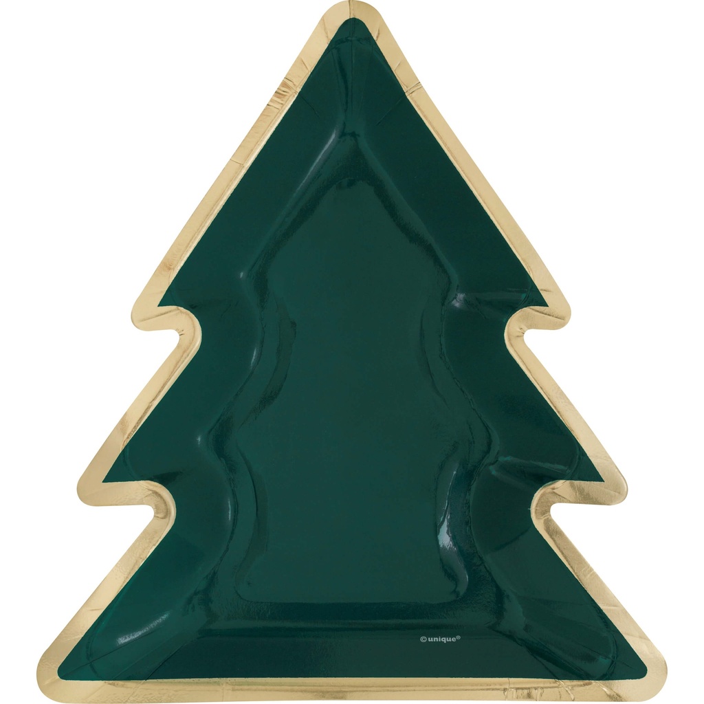 Plato 8" Arbol De Navidad C/8