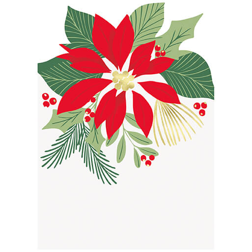 Tajeta De Decoracion Nochebuena C/6