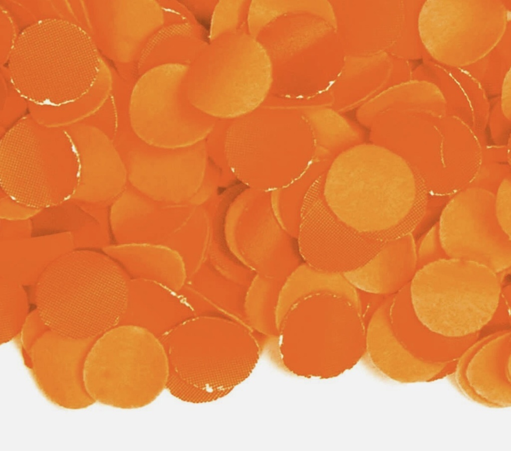 Confeti Circular Met. Naranja C/1