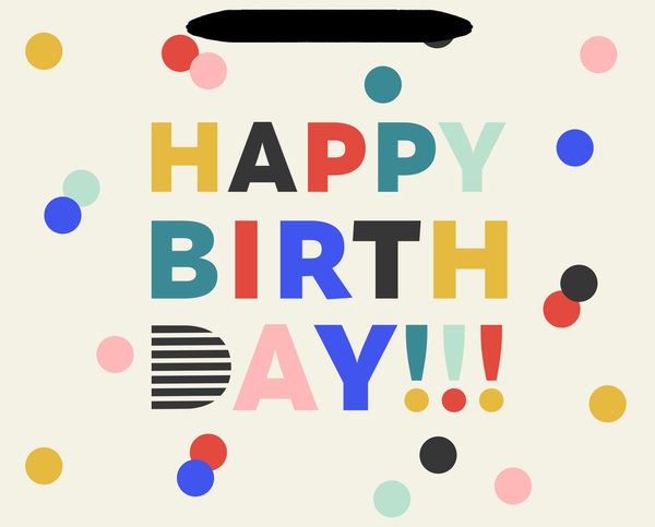 Bolsa M Happy Birthday Hallmark C/1