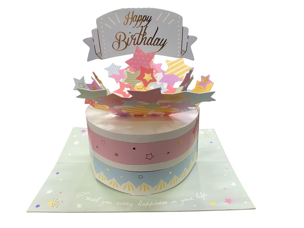 Tarjeta 3D Happy Birthday C/1