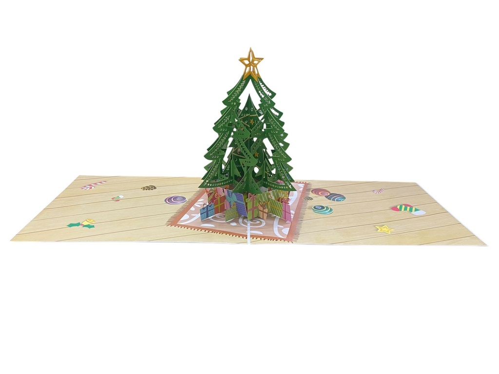 Tarjeta 3D Merry Christmas C/1