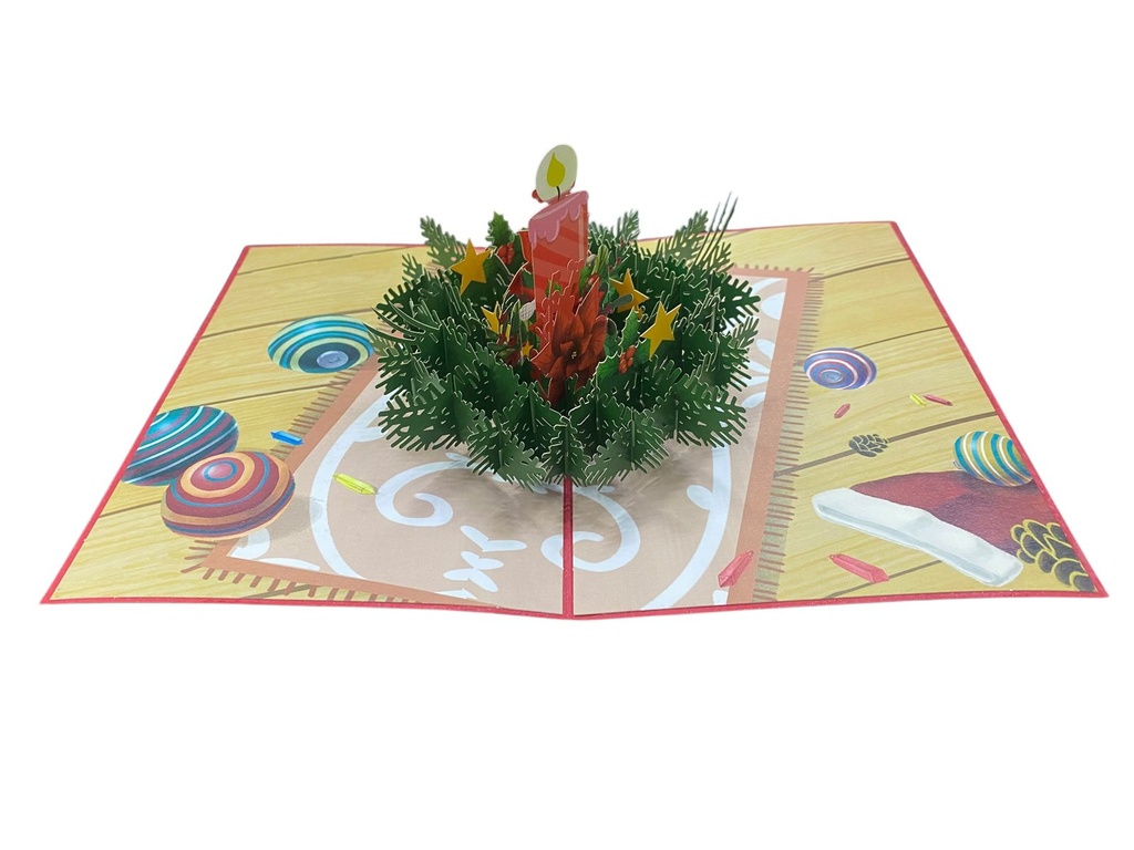 Tarjeta 3D Feliz Navidad C/1