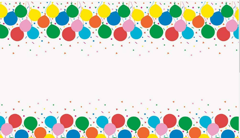 Mantel Globos De Colores C/1