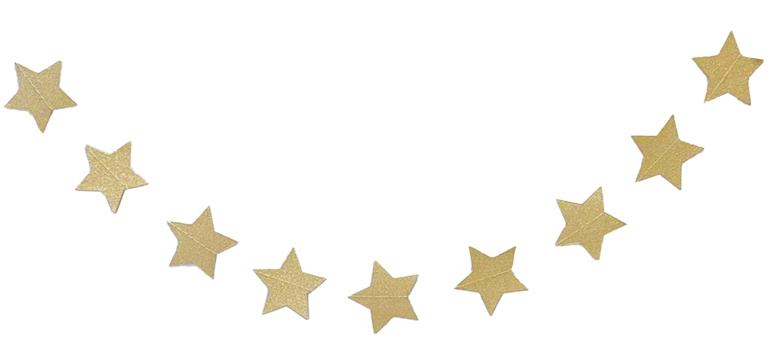 Banner Estrellas Glitter C/1