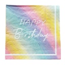 Servilleta Happy Birthday Arcoiris C/16