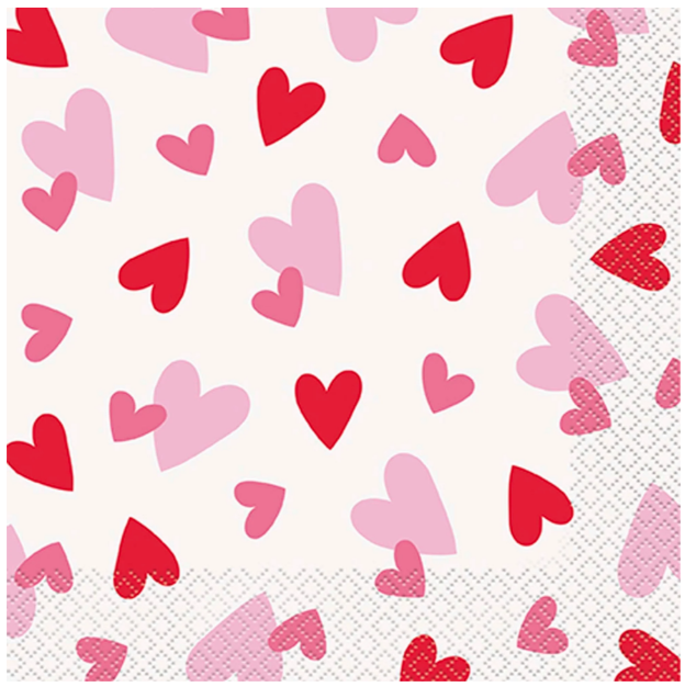 Servilleta G Corazones C/16