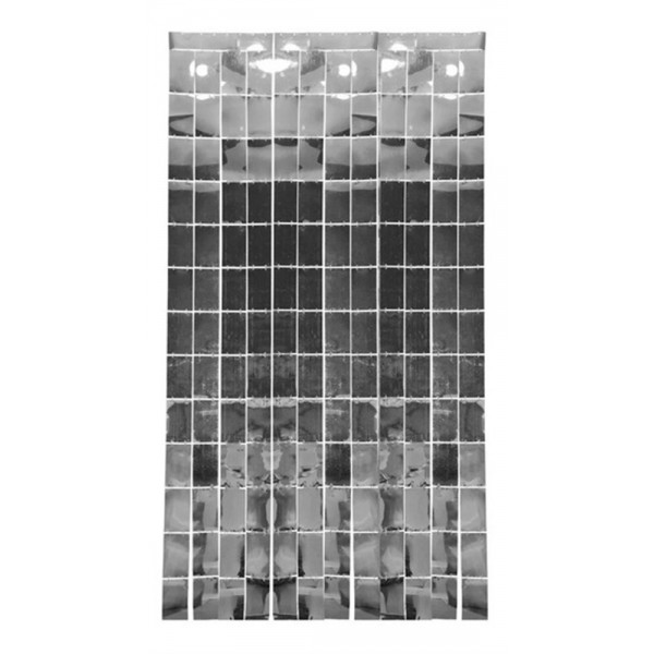 Cortina Mosaico Plata C/1