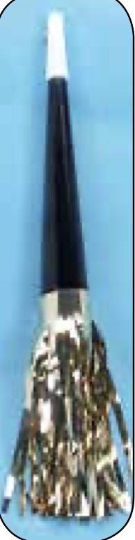 Corneta HNY Gold Foil Fringe C/1