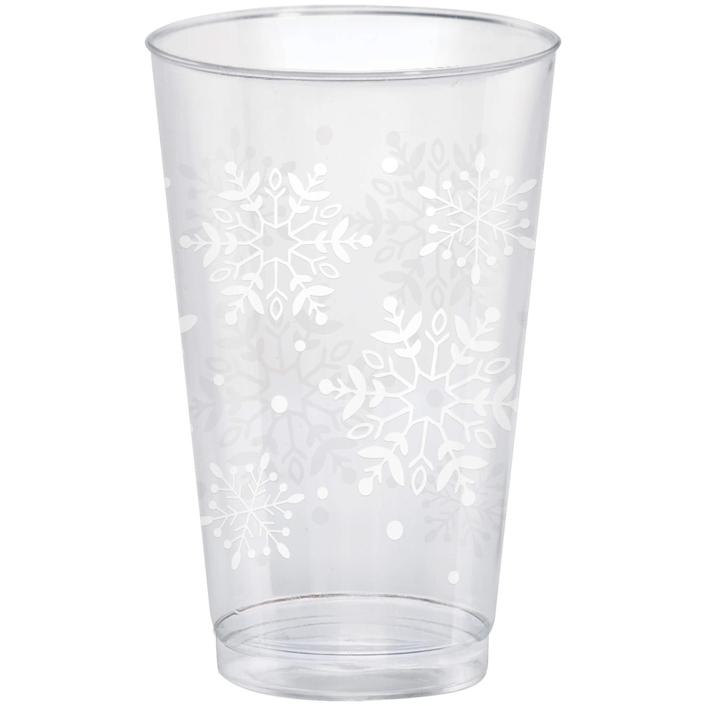 Vaso 16oz Snowflakes C/26