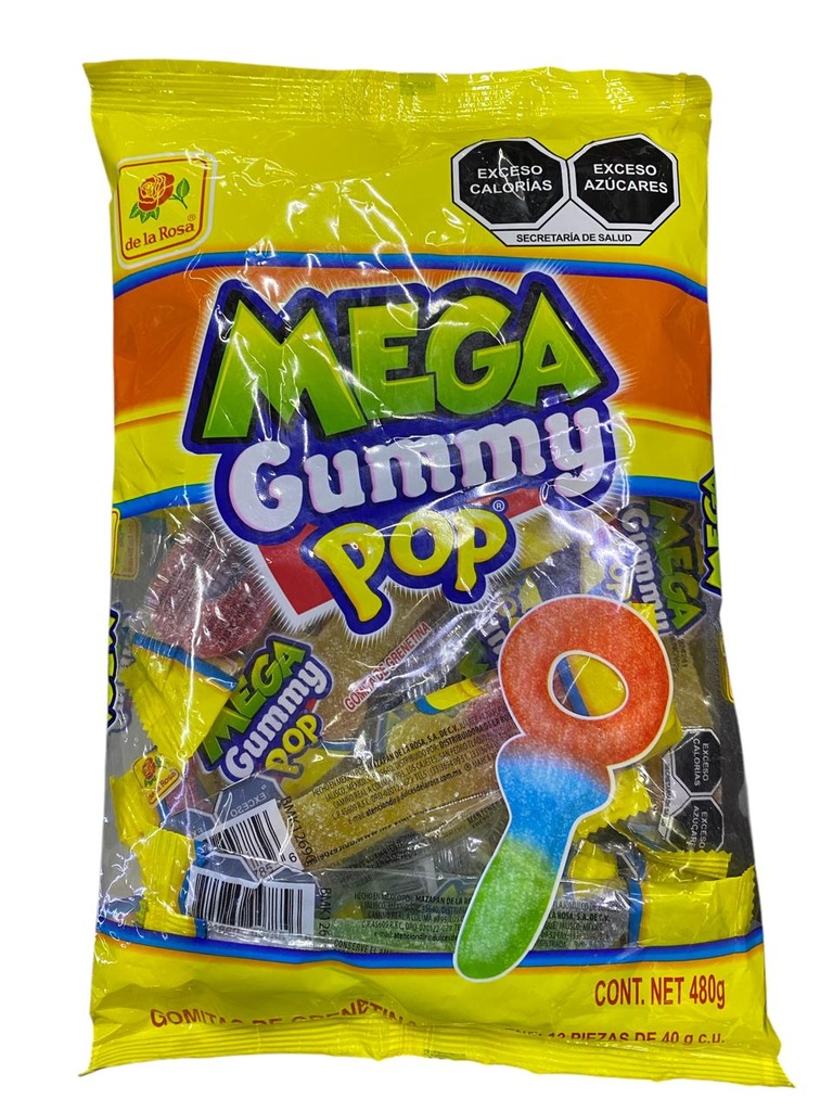 Mega Gummy Pop C/480g
