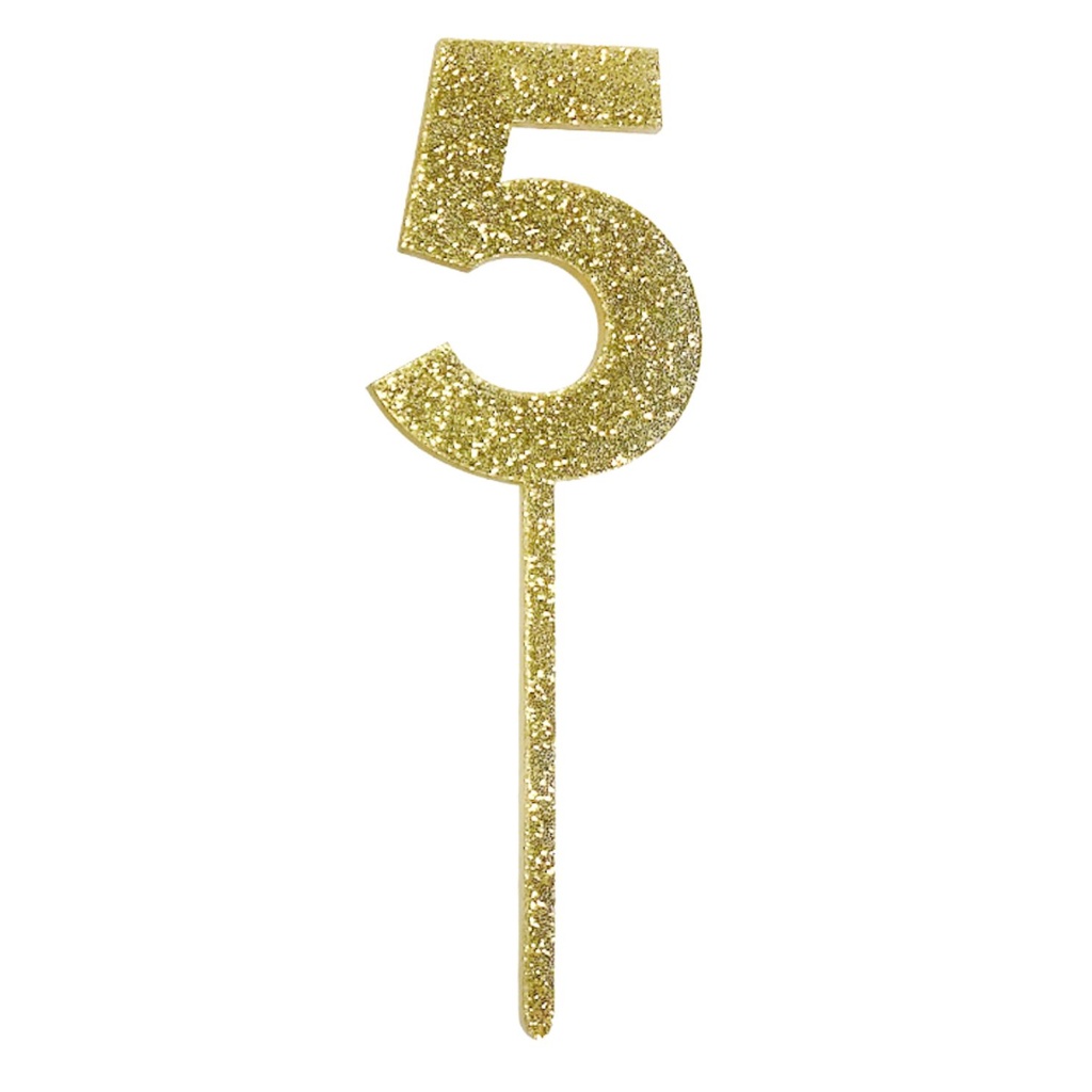 Cake Topper Numero 5 C/1