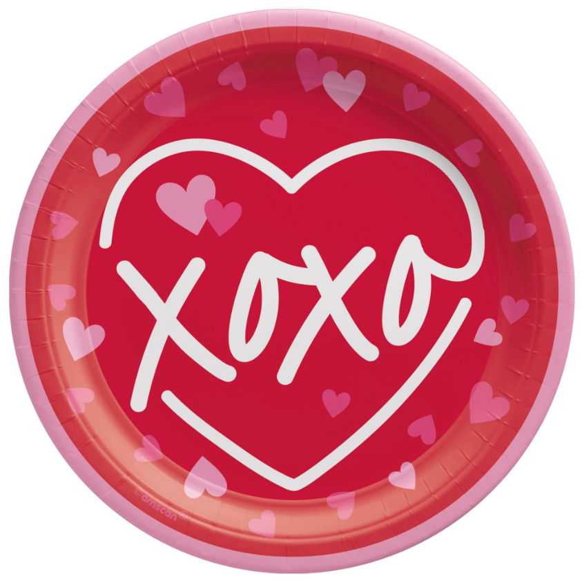 Plato 7" Corazon XOXO C/8