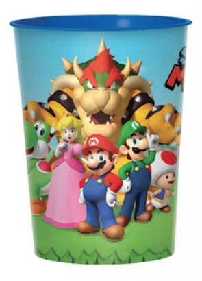 Vaso Plastico 16oz Mario Bros C/1