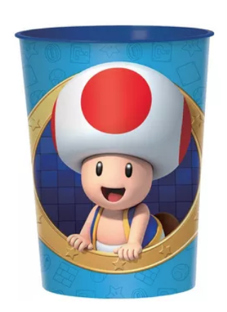 Vaso Plastico 16oz Super Mario Bros C/1