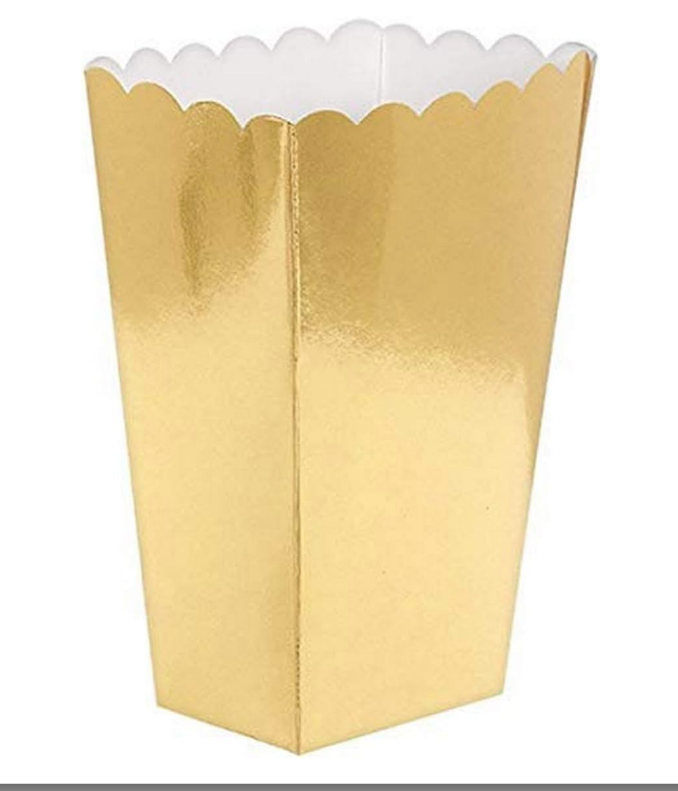 Cajas Para Dulces Dorado C/5