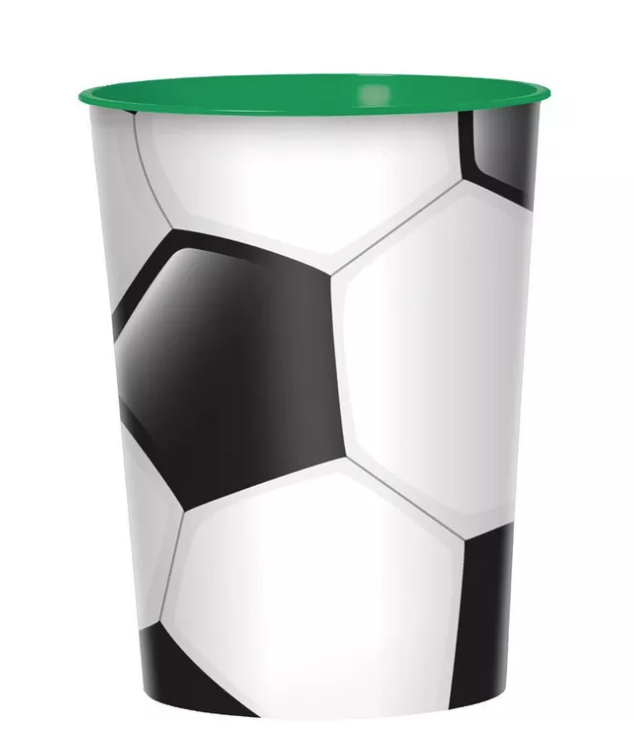 Vaso 16oz Rigido Futbol Soccer  C/1